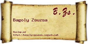 Bagoly Zsuzsa névjegykártya