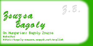 zsuzsa bagoly business card